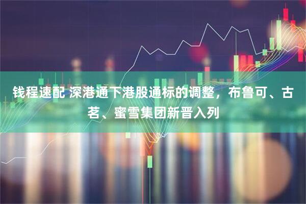 钱程速配 深港通下港股通标的调整，布鲁可、古茗、蜜雪集团新晋入列