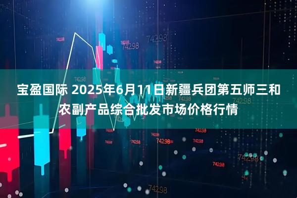 宝盈国际 2025年6月11日新疆兵团第五师三和农副产品综合批发市场价格行情