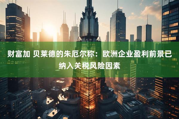 财富加 贝莱德的朱厄尔称：欧洲企业盈利前景已纳入关税风险因素