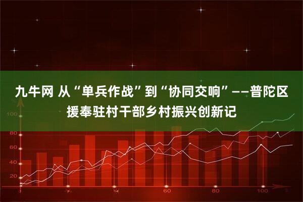 九牛网 从“单兵作战”到“协同交响”——普陀区援奉驻村干部乡村振兴创新记