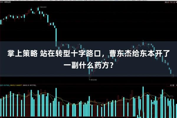 掌上策略 站在转型十字路口，曹东杰给东本开了一副什么药方？